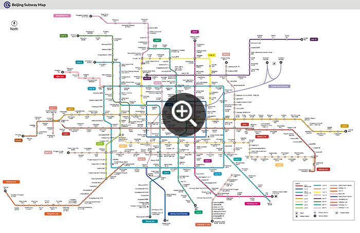 最新北京地铁图