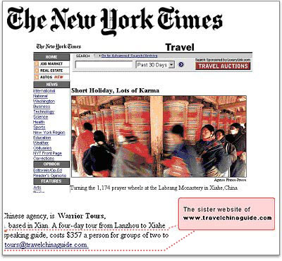 万博定制的zippo价格《纽约时报》推荐的中国旅游指南