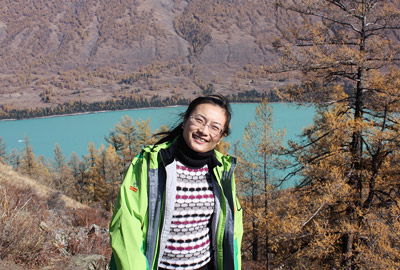 Vicky Dong在新疆喀纳斯保护区