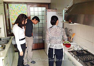 中国厨房里的客人