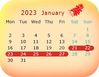 2022年中国农历新年